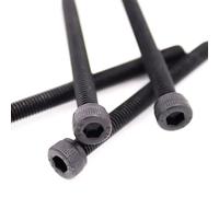 10/50 Pz M2 .5 M3 M4 M5 M6 M8 Nero Grado 12.9 Acciaio DIN912 Tutto Filetto Completo Esagonale A Esagono Incassato Vite A Testa A Brugola Bullone(100mm,10pcs M5)