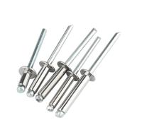 10-50 pz Pop Rivetti In Alluminio M2.4 M3.2 M4 M4.8 M5 M6 Testa A Cupola Rivetti Ciechi Gambo In Acciaio Mandrino Rivetti di Scarico tirare Chiodo(M6 (10pcs),20mm)