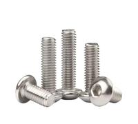 10-50 viti a testa cilindrica a esagono incassato, in acciaio inox 304, M2, M2.5, M3, M4, M5, M6, per mobili, fai da te (10 mm, M4 x 20 pezzi)