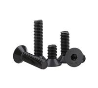 10/50 viti a testa esagonale a testa svasata piatta M2 M2,5 M3 M4 M5 M6 M8, in acciaio 10,9, GB70.3, viti a testa esagonale svasata piatta L = 3-100 mm (60 mm, M8 (10 pezzi)