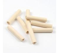 10 * 50mm Colore Naturale Legno Tubo Cavo Cilindro Perline di Legno for Gioielli Che Fanno Accessori Collana Braccialetto Fai da Te Fatti a Mano 20 pz