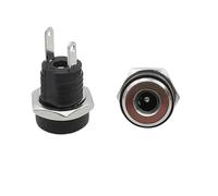 10/50PCS 2 Spille DC022B 5.5x2.1mm 3.5x1.3mm DC Power Jack Presa di Alimentazione DC Femmina Montaggio A Pannello Connettore 5.5 * 2.5MM(3.5x1.3mm,10 PCS)