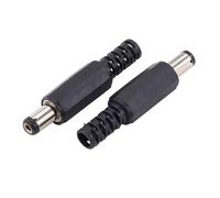 10/50PCS 2 Spille DC022B 5.5x2.1mm 3.5x1.3mm DC Power Jack Presa di Alimentazione DC Femmina Montaggio A Pannello Connettore 5.5 * 2.5MM(2.1x5.5mm Male,50 PCS)