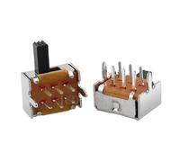 10-50PCS 6Pin DIP Interruttore a levetta 2 posizioni 2P2T 8,7 x 6,9 x 4,7 mm H = 4 mm 90° interruttore a scorrimento SK-22D07 (50 pezzi)