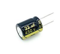 10~50pcs/lot 450v 22UF 450v22UF Low ESR/Impedance high frequency aluminum electrolytic capacitor size 13 * 20 20% ICXLPMC(50pcs)
