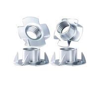 10-50pcs M2 - M12 Four-claw Nut Claw-shaped Nut Four-claw Nut for Speakers Furniture Screw Accessories Embedded Nut.(M5(50pcs))