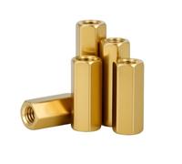 10-50PCS M3 Esagonale In Ottone Filettato PCB Supporto Standoff Femmina A Scheda Madre Spaziatura Rack Vite Bulloni Bordo Pilastri Colonna(Length 7mm (50pcs))