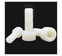 10/50pcs M3 M4 M5 M6 M8 M10 M12 Bianco Nylon Plastica Isolante Esagonale Esagono incassato Bullone a testa Lunghezza della vite 5-120mm(10mm,50pcs M3)