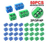 10/50PCS PCB Morsettiera Connettore Passo 5.0mm KF301 Pin Dritto 2P 3P Vite PCB Morsettiere Kit di Assortimento di Connettori