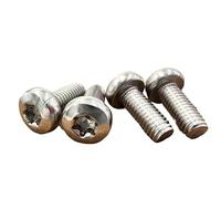 10/50x M2 .5 M3 M4 M5 M6 Acciaio Inossidabile 304 A2-70 GB2672 Vite A Testa Cilindrica Torx A Sei Lobi Lunghezza Bullone A Tonda A = 3-50mm(16mm,M2.5 50pcs)