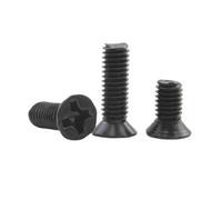 10-55 pezzi di viti elettroniche a testa svasata con impronta a croce in acciaio al carbonio ossidato nero M1-M6, per riparazione di apparecchiature elettroniche, M5x25mm(20 pezzi)