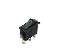 【10-5PCS】KCD3 Rocker Switch ON-OFF 2 Position 3Pin Electrical equipment With Light Power Switch 16A 250VAC/ 20A 125VAC 35mm*31mm(Green cat eye,10PCS)