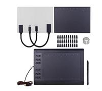 10 * 6 Inch Portatile Digital Tablet Connect Mobile Phone Digital Pressure Drawing Tablet Interactive Graphic Tablet for Drawing (Color : A) (C)
