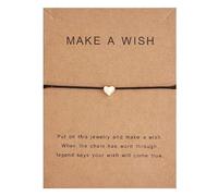 10 * 7. 5 cm esprimi Un Desiderio Papper Card Love Woven Bracciale Regolabile Gioielli di Moda Regalo per Donne, Uomini, Bambini Attractive Processing