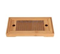 10.7x 5.5 x 1.1 pollici Vassoio da Tè in Legno Bambù Mini Vassoio da Tavola Tavolo da tè Forma Rettangolare Massiccio Tè Caffè Snack Food Pasti Vassoio Piastra Ristorante Vassoi per Casa Ufficio