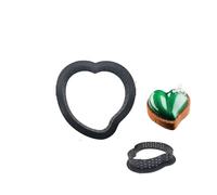 10/8/6/4PCS Anello for Crostata Forato Stampo for Torta Rotondo Mousse Cerchio Dessert Francese Attrezzature e Accessori da Forno Taglierina Pasticceria Che Decora Gli Attrezzi(Love heart,8pcs)