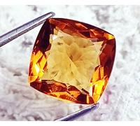 10 A 12 CT Naturale Brasiliano Citrino Certificato Loose Gemma Con Omaggio