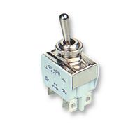 10 A TOGGLE (METALLO) DPDT ON-OFF-ON 649H/2 (APEM) Qtà X 1
