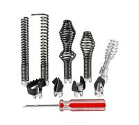 10 accessori per trapano a serpente di scarico, kit di taglierina a coclea di scarico per cavi pesanti da 16 mm, adatto per macchine per la pulizia degli scarichi RIDGID K-400 C-4 C-6 C-7 C-8 e C-9