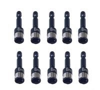 10 adattatori esagonali da 8 mm con manicotto a sfera in acciaio non magnetico per chiavi a bussola compatibilità sgancio rapido (A)