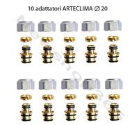 10 ADATTATORI PER TUBO MULTISTRATO DA 20X2 MM KIT DI RACCORDO M24X19 CON CALOTTA