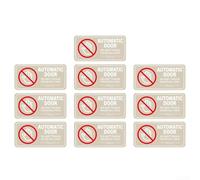 10 adesivi con scritta "Caution Automatic Door Do Not Touch", adesivi rimovibili in PVC impermeabile, per auto, camion, veicoli di ingegneria, etichette di sicurezza ad alta visibilità per condizioni