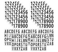 10 Adesivi Numerici Impermeabili - 5 Inglesi, Neri, Alfanumerici per Scatole