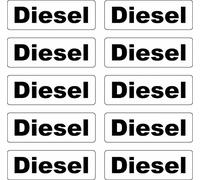 10 adesivi per liquidi, per etichettatura, per serbatoio, per auto, per carburanti, per benzina, diesel, acqua, Aspen Super (diesel)