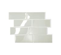 10 adesivi per piastrelle in marmo, stile vintage, per pavimenti, pareti, piastrelle, fai da te, cucina, bagno, paraschizzi, decorazione per la casa, impermeabile, a prova di olio (giallo e bianco)