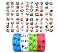 10 Adesivi Per Tatuaggi Da Calcio E 8 Braccialetti, Adesivi Per Tatuaggi Temporanei Impermeabili, Braccialetti Sportivi In Silicone, Regali Per I Fan.