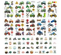 10 Adesivi Per Tatuaggi Da Camion Agricoli E 50 Adesivi Per Trattori, Cartone Animato -Auto -Tattoo -Sticker, Adesivo Per Graffiti Impermeabili, Fai -Da -Te -Handy -Hülle -Sticker.
