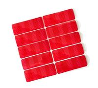 10 adesivi riflettenti ad alta intensità per carrozzine moto a prova d'acqua etichette di avvertimento notturno passeggini decalcomanie riflettenti