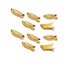 10 adorabili fermagli per capelli a banana accessori per capelli in resina per donne adolescenti ragazze copricapo divertente e alla per l ' uso quotidiano decorazione fantasiosa