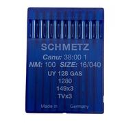 10 Aghi Schmetz Canu:38:00 1 NM:100 SIZE:16/040 UY 128 GAS 1280 149X3 TVX3 UY-12