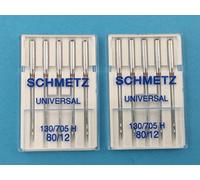 10 Macchina da Cucire Ago Pistone Piatto Aghi Universale Amidi 80 Normale Stoffa