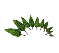 10 alberi in plastica per edifici diorama ferroviari, miniature di Wargaming, paesaggi paesaggistici, compatibile con scala 1:100