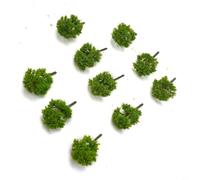 10 alberi modellini per layout ferroviario, fogliame artificiale da 7 cm e 9 cm per diorama, verde in plastica per terreno di gioco di guerra, accessori per paesaggi per modellismo paesaggistico (7 cm