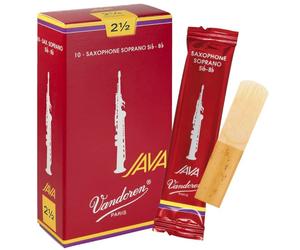 10 ance Vandoren sax soprano Java Red Cut 2.5 SR3025R