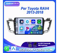 10" Android 15 Autoradio DSP RDS Per Toyota RAV4 2013-18 GPS Navi 8Kern 6G+128GB
