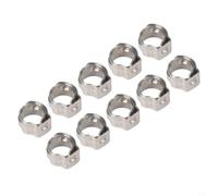 10 anelli di serraggio per pex da 7 mm a 14 mm, in acciaio inossidabile, clip per tubi da giardino, piscina, tubi diesel, impianti idraulici (7 mm)