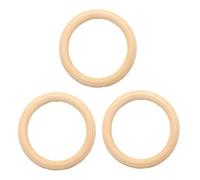 10 anelli in legno di diametro da 80 mm, per il fai da te, per le malattie dei bambini, per la cura dei bambini, per la cura dei bambini, cerchi in legno macramè, anello in legno naturale, artigianato