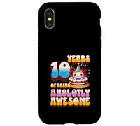 10 anni Axolotly Awesome Cute Axolotl 10° compleanno bambini Custodia per iPhone X/XS