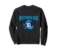 10 anni Compleanno Carolina del Nord Ragazzo Basket Atletico Felpa