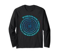 10 anni compleanno Helix 10 anno ragazzi ragazze compleanno Maglia a Manica