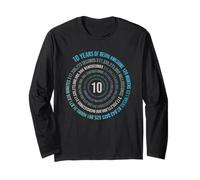 10 anni compleanno Helix 10 anno ragazzi ragazze compleanno Maglia a Manica