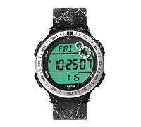 10 ATM Impermeabile Orologio da polso Sportivo Pedometro per Uomini Ragazzi Orologio per Immersioni Subacquee con Funzione Lap Cronometro e Sveglia, Formato 12/24 Ore Selezionabile