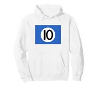 10 Ball Pool #10 Biliardo Gioco Easy Group Halloween Costume Felpa con Cappuccio