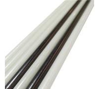 10 barre in fibra di vetro solide - 900 mm e 1000 mm, barre di supporto in fibra di vetro rotonde ad alta resistenza for piante, tende(Black,4.5x1000mm)