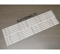 10 BARRETTE LED BACKLIGHT PER TV LG 55UK6100