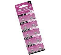 10 batterie a bottone AG2 LR726 Batteria a bottone alcalina da 1, 5 V per orologi giocattolo e altro AG2 / CX59 / D396 / D397 / S30 Batteria per registratore digitale